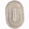 Capel American Heritage Pewter 0' 24" X 0' 48" Oval Braided Rug view 1
