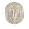 Capel American Heritage Pewter 0' 24" X 0' 48" Oval Braided Rug view 2