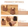 Toddmomy Adjustable Desk 4pcs Adjustable Chair Risers with Screw Clamp Heavy Duty Sofa Tables Bed Furniture Risers Chair Leg Block Wardrobe Feet Adjustable Table Legs view 2