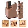 Toddmomy Adjustable Desk 4pcs Adjustable Chair Risers with Screw Clamp Heavy Duty Sofa Tables Bed Furniture Risers Chair Leg Block Wardrobe Feet Adjustable Table Legs view 3