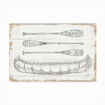 Trademark Fine Art ' Lake Sketches I ' Outdoor Canvas by Daphne Brissonnet