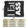 Qauirfe I Eat Ass Throw Lightweight Blankets Bed Sofa Warm Cozy Fluffy Throw Plush 50"X40" Blanket view 3