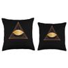 All Seeing Eye Sacred Geometry Occult Goth Art Throw Pillow view 3