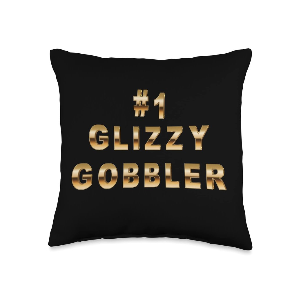 #1 Glizzy Gobbler Hot Dog Throw Pillow