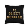 #1 Glizzy Gobbler Hot Dog Throw Pillow view 1