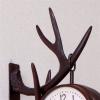 KIZQYN Wall Clocks Retro Wall Clock Double-Sided Antique Style Creative Classic Wall Hanging Clocks Outdoor Living Room Bedroom Study Wall Decoration Decor Wall Clock view 3
