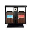 BNNP Outdoor/Indoor Trash Can Outdoor Large-Capacity Trash Can with Ashtray Trash Can Outdoor Commercial Double-Barrel Classified Trash Can Use in Backyard, Deck, or Patio view 1