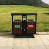 BNNP Outdoor/Indoor Trash Can Outdoor Large-Capacity Trash Can with Ashtray Trash Can Outdoor Commercial Double-Barrel Classified Trash Can Use in Backyard, Deck, or Patio view 4