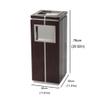 BNNP Outdoor/Indoor Trash Can Indoor Stainless Steel Trash Can Outdoor Trash Can with Ashtray Commercial Trash Can for Office Area Hotel Shopping Mall Use in Backyard, Deck, or Patio (Size : C4) view 2