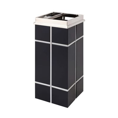 BNNP Outdoor/Indoor Trash Can Indoor Stainless Steel Trash Can Outdoor Trash Can with Ashtray Commercial Trash Can for Office Area Hotel Shopping Mall Use in Backyard, Deck, or Patio (Size : D2)