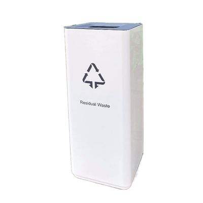 BNNP Outdoor/Indoor Trash Can Outdoor Large-Capacity Combined Trash Cans, Square Sorting Trash Cans, Outdoor Direct Throwing Trash Cans Without Lids Use in Backyard, Deck, or Patio (Color : D)