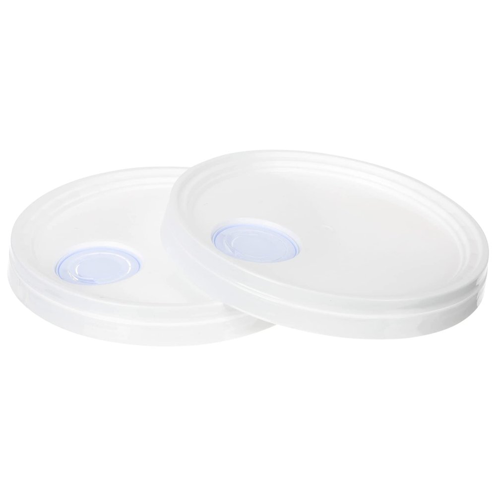 Zerodeko 2pcs Wear-resistant Bucket Seal Lid Spout Convenient and Practical Cover for Paint Buckets Easy to Clean and Use for Oil and Paint Storage