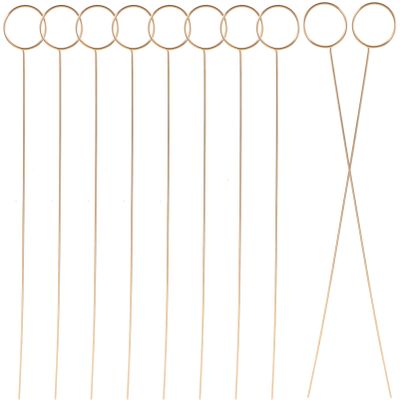 Tofficu 10pcs Metal Floral Place Card Holder 13.4 Inch Card Holder Stick Wedding Table Number Holders for Wedding & Arrangements, DIY Clip Memo Holder Cake Topper