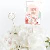 Tofficu 10pcs Metal Floral Place Card Holder 13.4 Inch Card Holder Stick Wedding Table Number Holders for Wedding & Arrangements, DIY Clip Memo Holder Cake Topper view 3
