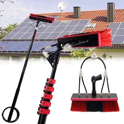 SHENUZ Water Fed Pole Kit, Washing Set Equipment Extension Pole Cleaning for Trucks Windows, Cleaning Photovoltaic and Solar Panels,24FT/7.2M