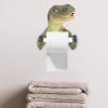 Zerodeko Dinosaur Design Wall-Mounted Toilet Paper Holder Creative Tissue Rack for Bathroom Kitchen Easy to Clean Convenient Storage for Any Room view 4
