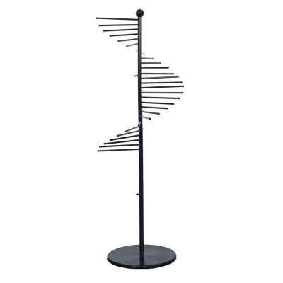 Floor-Standing Metal Spiral Scarf Display Stand, Creative Clothing Store Silk Scarf Shawl Storage Rack, Multi-Purpose Pants Rack Belt/tie Organizer Hanger Holder, Accessory Organizer Rack