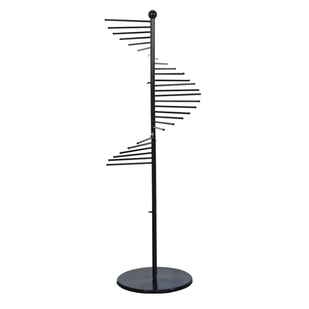 Floor-Standing Metal Spiral Scarf Display Stand, Creative Clothing Store Silk Scarf Shawl Storage Rack, Multi-Purpose Pants Rack Belt/tie Organizer Hanger Holder, Accessory Organizer Rack