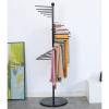 Floor-Standing Metal Spiral Scarf Display Stand, Creative Clothing Store Silk Scarf Shawl Storage Rack, Multi-Purpose Pants Rack Belt/tie Organizer Hanger Holder, Accessory Organizer Rack view 4