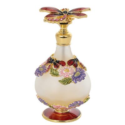 25ML Glass Perfume Bottle Butterfly Cover Perfume Bottles Vintage Refillable PerfumeBottle Decorative Perfume Bottles