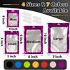 350 PCS-4x6 Reclosable Mylar Bags Purple for Food Storage, Resealable Small Mylar Bag with Clear Window for Small Businesses, Smell Proof Aluminum Foil Resealable Edible Packaging Bag for Candies view 2