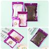 350 PCS-4x6 Reclosable Mylar Bags Purple for Food Storage, Resealable Small Mylar Bag with Clear Window for Small Businesses, Smell Proof Aluminum Foil Resealable Edible Packaging Bag for Candies view 3