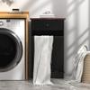 Betterhood Tilt Out Trash Cabinet 10 Gallon Wooden Free Standing Laundry Sorter Cabine,Recycling Cabine with Hideaway Drawer,Tilt Out Trash Cabinet Can Bin Kitchen (Black) view 4