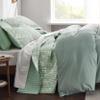 Bedsure Floral Quilt King - Reversible Mint Green Botanical Quilt Bedding Lightweight Bedspread, Soft Microfiber Coverlet for All Seasons (106"x96") view 4