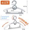 Baby Hangers for Nursery Closet 80 Pack Plastic Kids Clothes Hanger Space Saving Non Slip Extendable Toddler 11-14 Adjustable Hangers Heavy Duty Clothing Infant Hanger Bulk, Grey view 4
