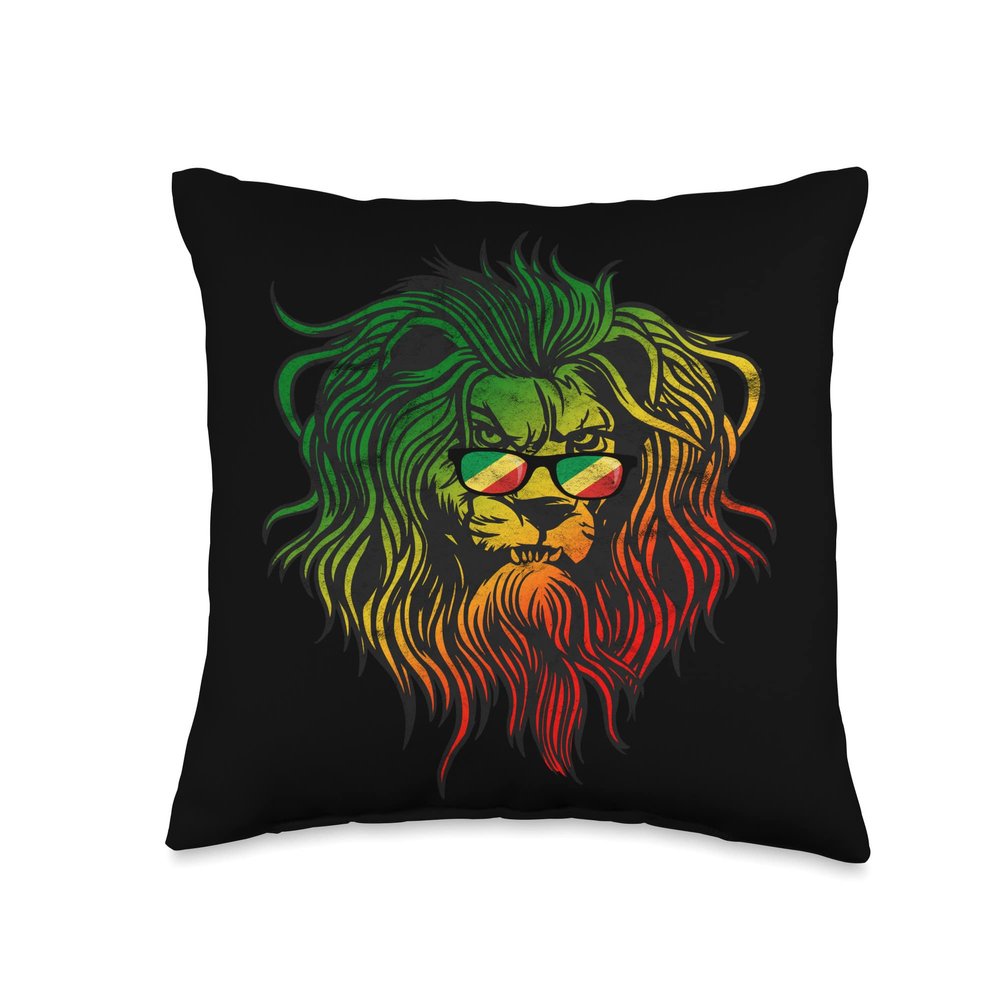 Congo Republic Throw Pillow