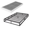 VTWAZAST Box Spring Only, 5 Inch Low Profile Heavy Duty Metal Structure with Easy Clean Fabric Bed Cover, Non-Slip, Noise Free, Easy Assembly (Twin) view 1