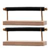 Magik 1-2 Ring Display Holder Detachable Tier Rack Jewelry Storage Organizer Tower (1 Layer, Black) view 2