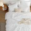 Bedsure Bed in a Bag King - 7 Pieces Plaid Seersucker Bedding Comforter Sets, Soft Lightweight White Boho Bed Set with Comforters King Size, Sheets, Pillowcases & Shams view 3