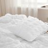 Bedsure Bed in a Bag King - 7 Pieces Plaid Seersucker Bedding Comforter Sets, Soft Lightweight White Boho Bed Set with Comforters King Size, Sheets, Pillowcases & Shams view 4