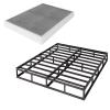 VTWAZAST Box Spring Only, 5 Inch Low Profile Heavy Duty Metal Structure with Easy Clean Fabric Bed Cover, Non-Slip, Noise Free, Easy Assembly (Full) view 1