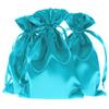 Knitial 5" x 8" Teal Satin Gift Bags, Jewelry Bags, Wedding Favor Drawstring Baby Shower Christmas 50 per Pack view 1
