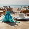 Knitial 5" x 8" Teal Satin Gift Bags, Jewelry Bags, Wedding Favor Drawstring Baby Shower Christmas 50 per Pack view 3