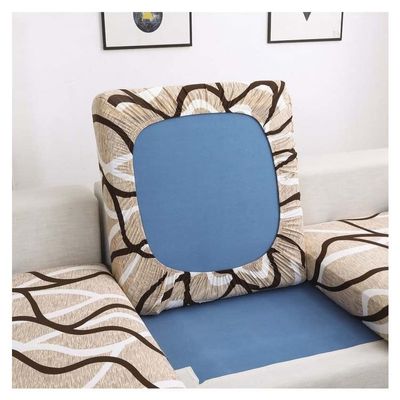 Sectional Couch Covers 1/2/3/4 Seater Sofa Seat Cushion Covers L Shape Separate Cushion Couch Chaise Cover Elastic Protector for Left/Right Stretch Sofa Seat Slipcover ( Color : 31# , Size : 1 seat (5