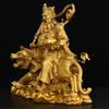 ZCBYBT 13cm High Copper Figure Ornaments Oriental God of Wealth Mini Statue, Suitable for Office and Store Display view 2