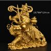 ZCBYBT 13cm High Copper Figure Ornaments Oriental God of Wealth Mini Statue, Suitable for Office and Store Display view 3