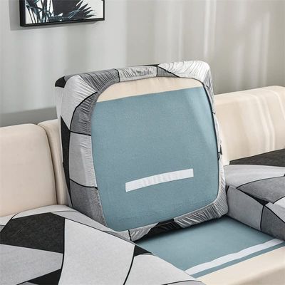 Sectional Couch Covers 1/2/3/4 Seater Sofa Seat Cushion Covers L Shape Separate Cushion Couch Chaise Cover Elastic Protector for Left/Right Stretch Sofa Seat Slipcover ( Color : #24 , Size : Back cush