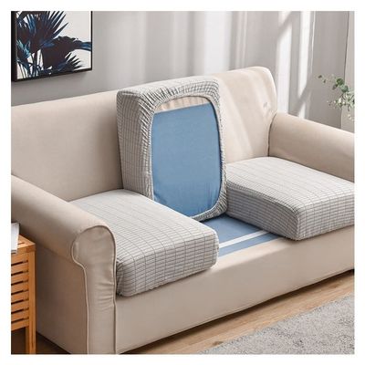 Sectional Couch Covers 1/2/3/4 Seater Sofa Seat Cushion Covers L Shape Separate Cushion Couch Chaise Cover Elastic Protector for Left/Right Stretch Sofa Seat Slipcover ( Color : #12 , Size : 1 seat (5