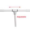 CHALKE Pull Down Hanging Rod, Lift/Pull Down Bedroom Single Coat Rack, Closet Bedroom checkroom Space Saving Storage System, Load Capacity 20 kg (Size : 600-830mm) view 3