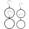 4pcs Silk Scarf Hangers Metal Round Organizer Scarf Rack Belt Holder Tie Organizer view 1