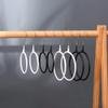 4pcs Silk Scarf Hangers Metal Round Organizer Scarf Rack Belt Holder Tie Organizer view 2