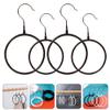 4pcs Silk Scarf Hangers Metal Round Organizer Scarf Rack Belt Holder Tie Organizer view 3