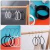 4pcs Silk Scarf Hangers Metal Round Organizer Scarf Rack Belt Holder Tie Organizer view 4