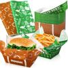 200 Pcs Football Party Supplies 1.1 lb Including 100 Paper Serving Trays and Grease Resistant Liner Sheets for Sport Game Celebrations, Birthday Favors, and Decorations view 1