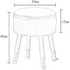VNABO Small Footstool Fabric Bench Couch Furniture Ottoman Footstool for The Living Room and Entryway Ottoman Footrest with Storage Space for Living Room view 3