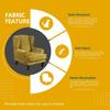 QULACO Velvet Wing Chair Covers, 2 Piece Wing Chair Slipcover with Seat Cushion Cover, Stretch Armchair Wingback Chair Cover, Soft Plush Furniture Protector for Living Room view 3